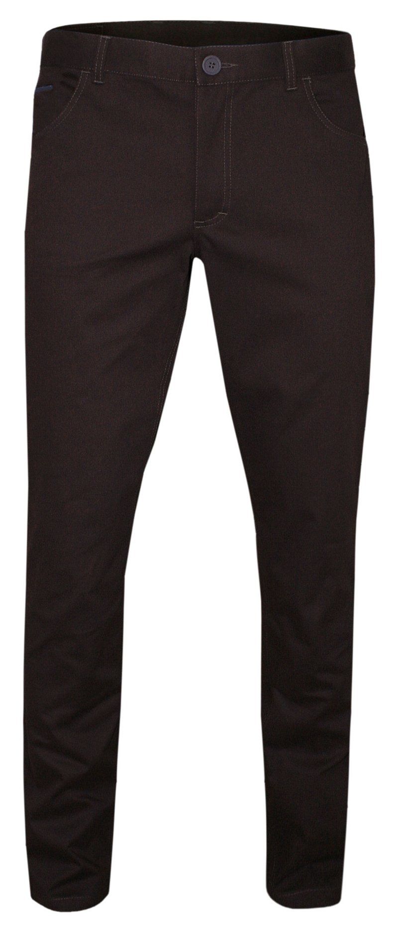 Brązowe Eleganckie Męskie Spodnie Slim, Elastyczne, Bawełniane -CASINO- Zwężane