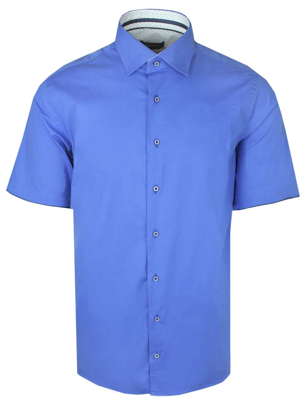 Koszula Rigon - Prosty Krój - Niebieska