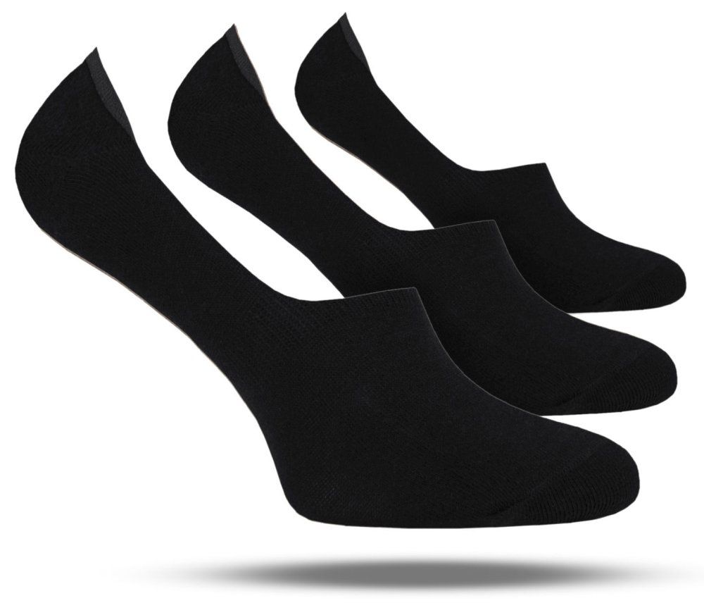 Zestaw Trzech Par Bawełnianych Stopek - Chattier - Czarne