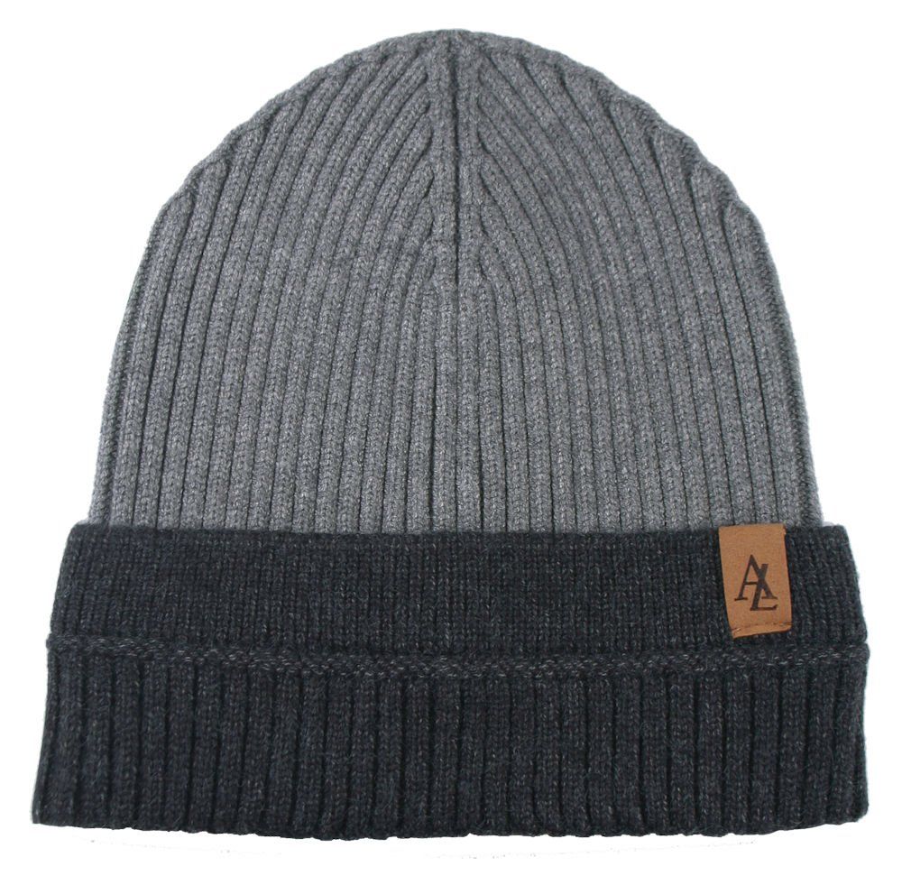 Jesienno-Zimowa Czapka (beanie) – Alties - Popiel z Grafitem