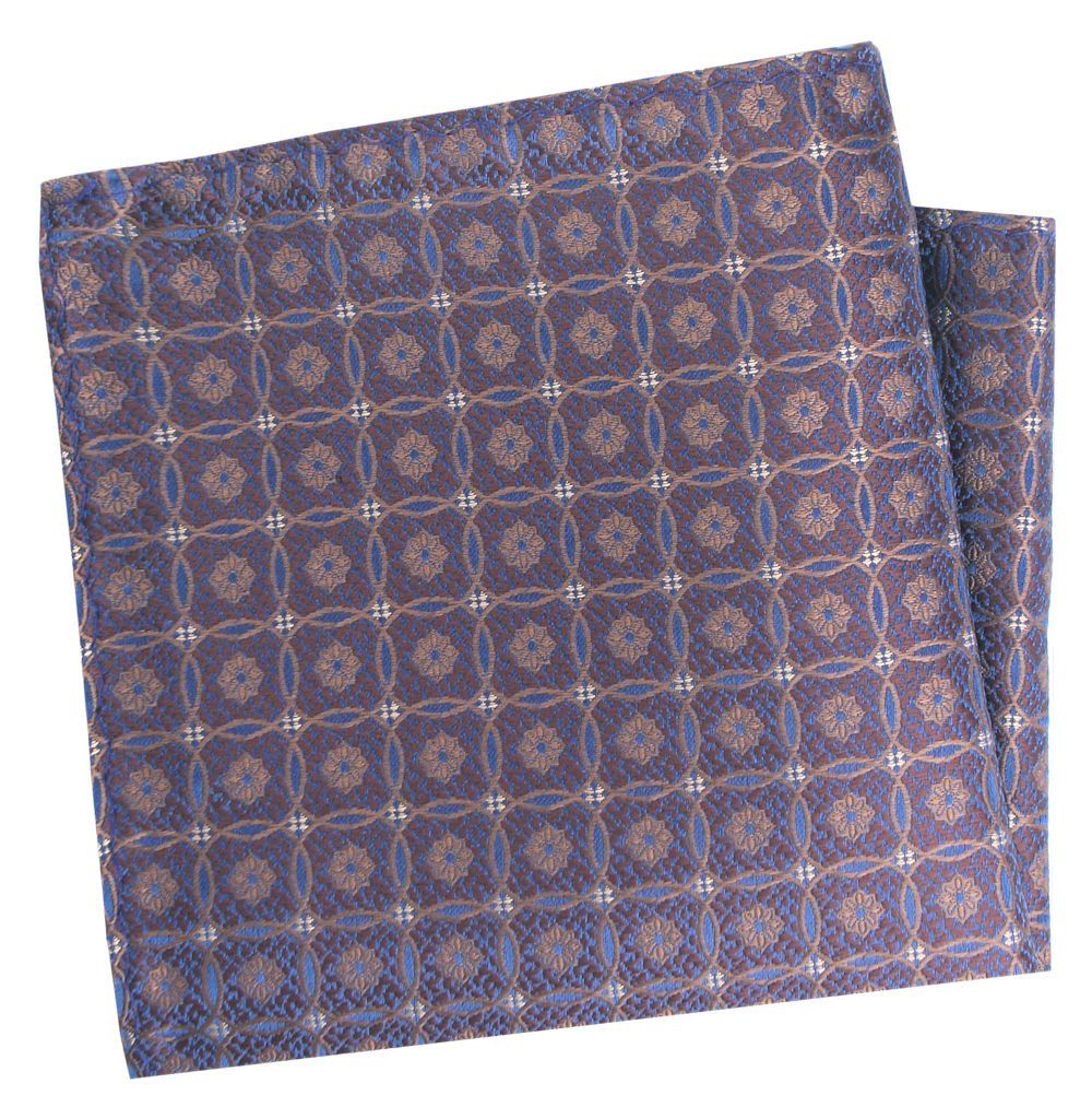 Poszetka Męska, Elegancka - Alties - Geometryczny Wzór, Odcienie Brązu