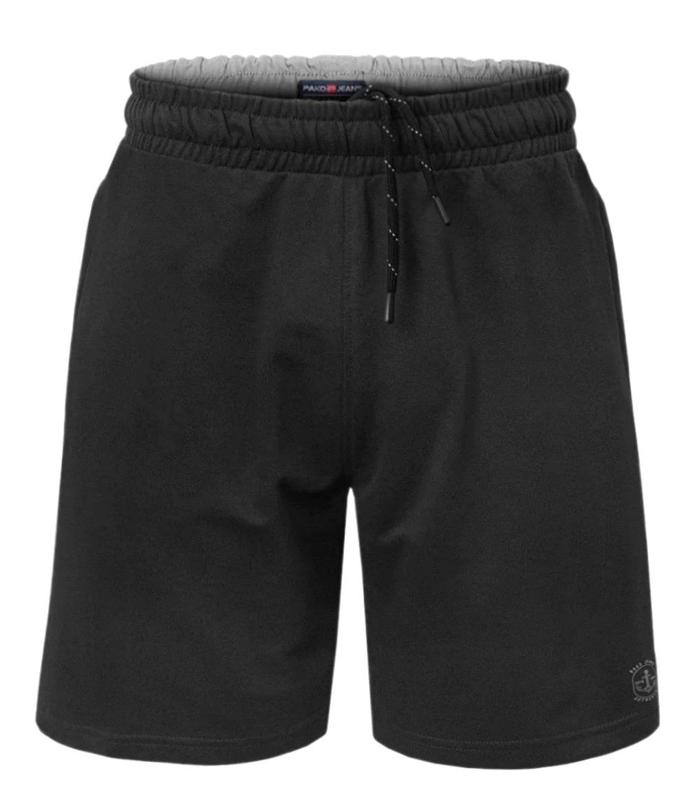 Dresowe Krótkie Spodenki, Szorty - PAKO JEANS - Czarne