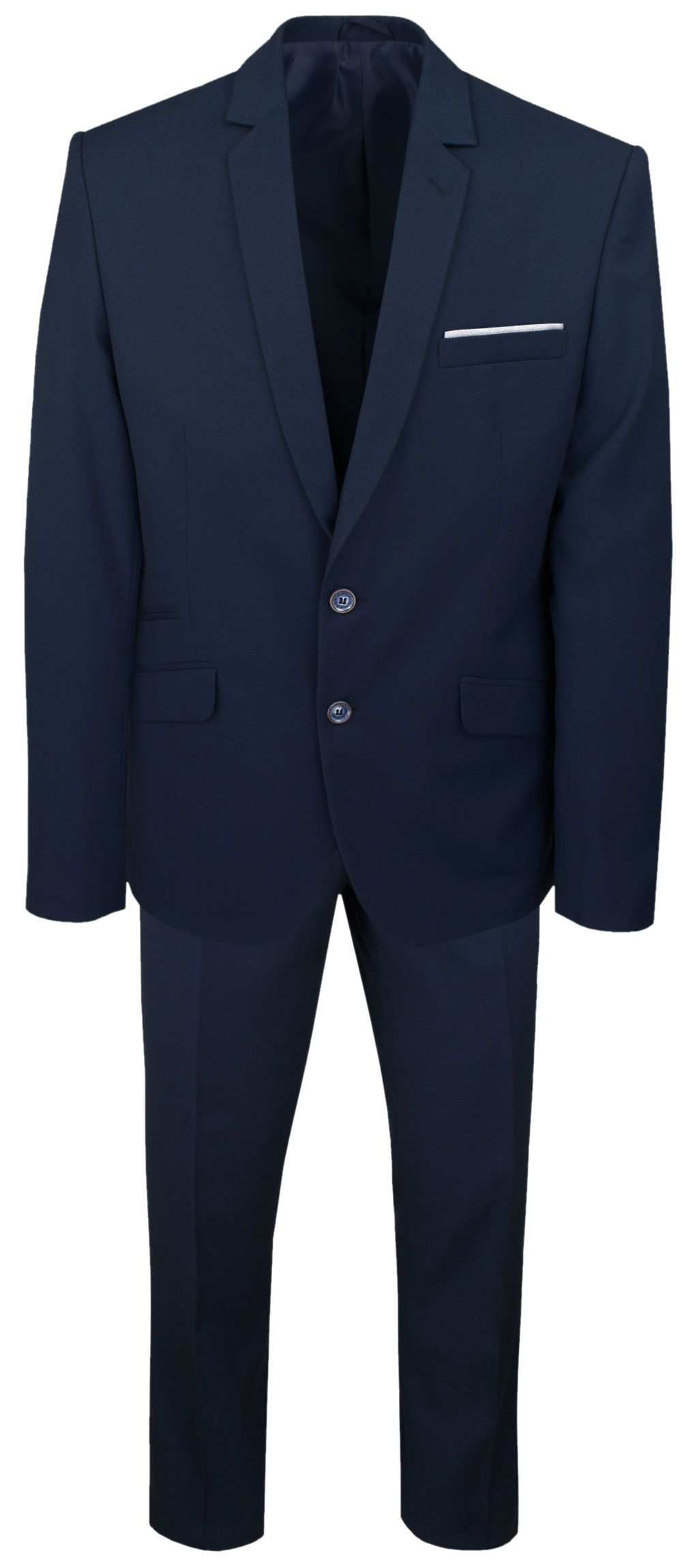 Męski, Taliowany Garnitur (Wesele, Studniówka) - Casino - Granat