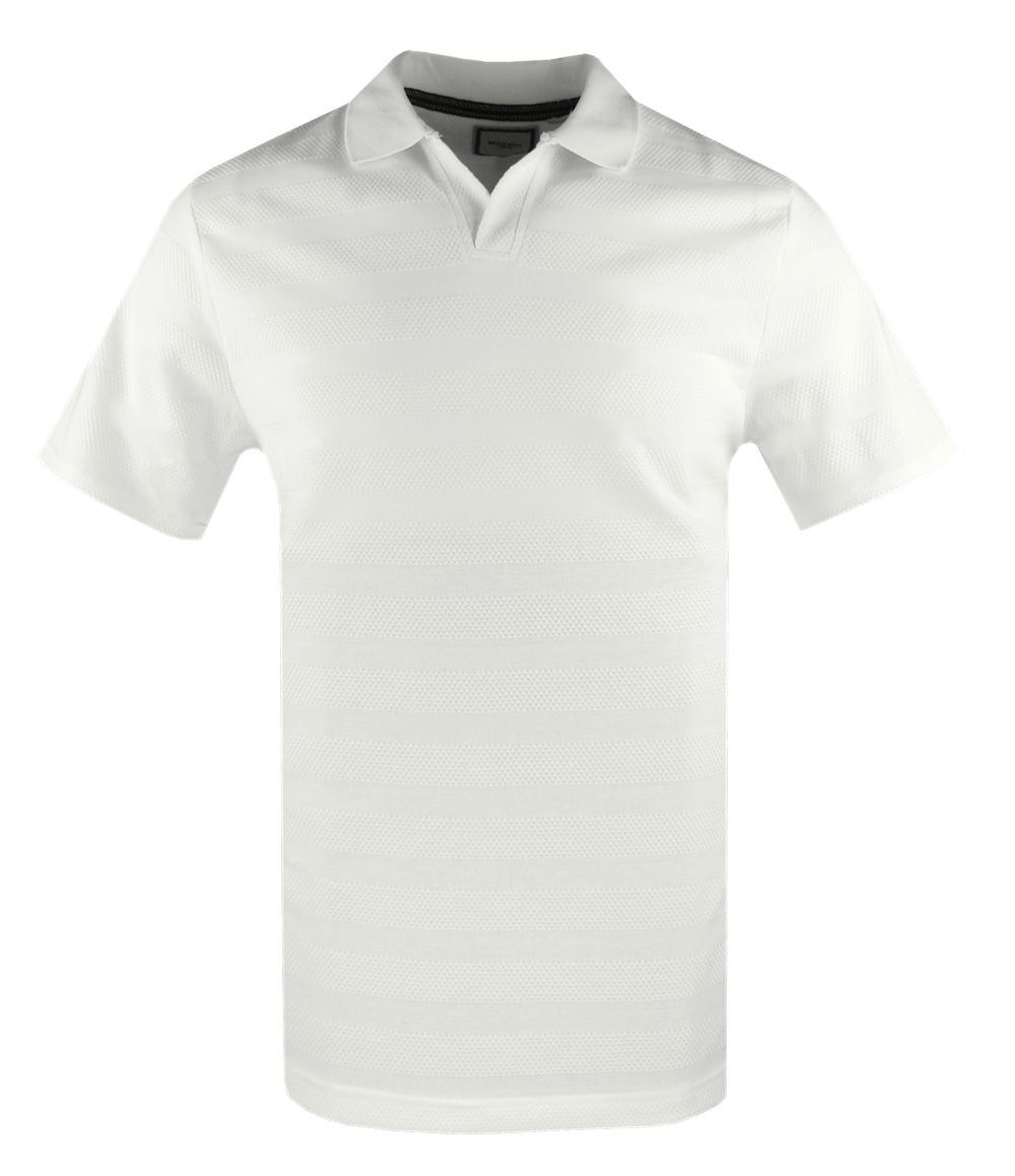 Dzianinowa Koszulka Męska z Kołnierzem (Polo) - Brave Soul - Kość Słoniowa