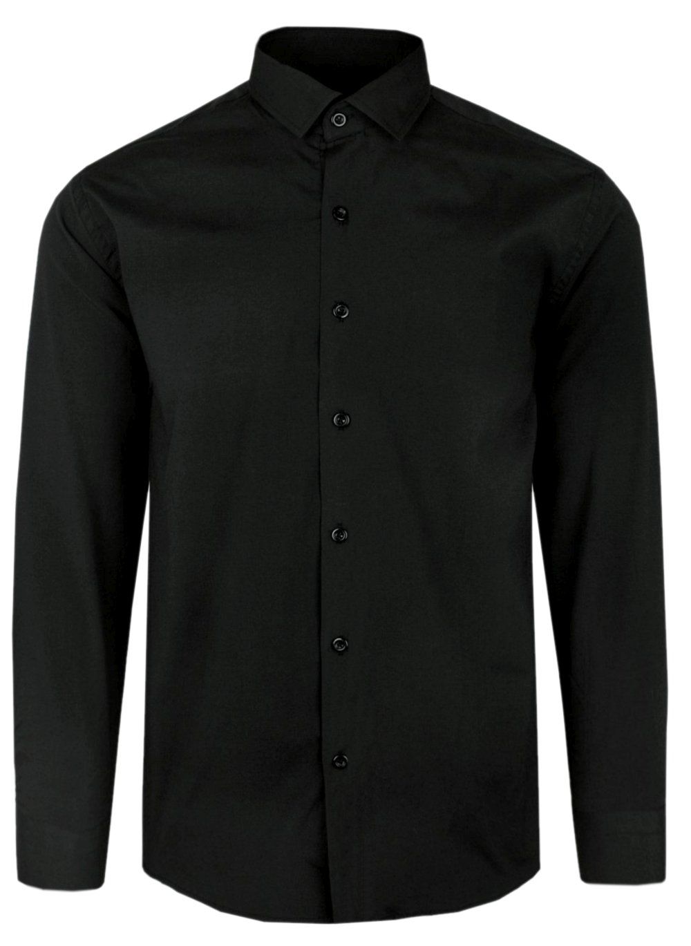 Elegancka Koszula Męska - VICTORIO - Slim - Czarna