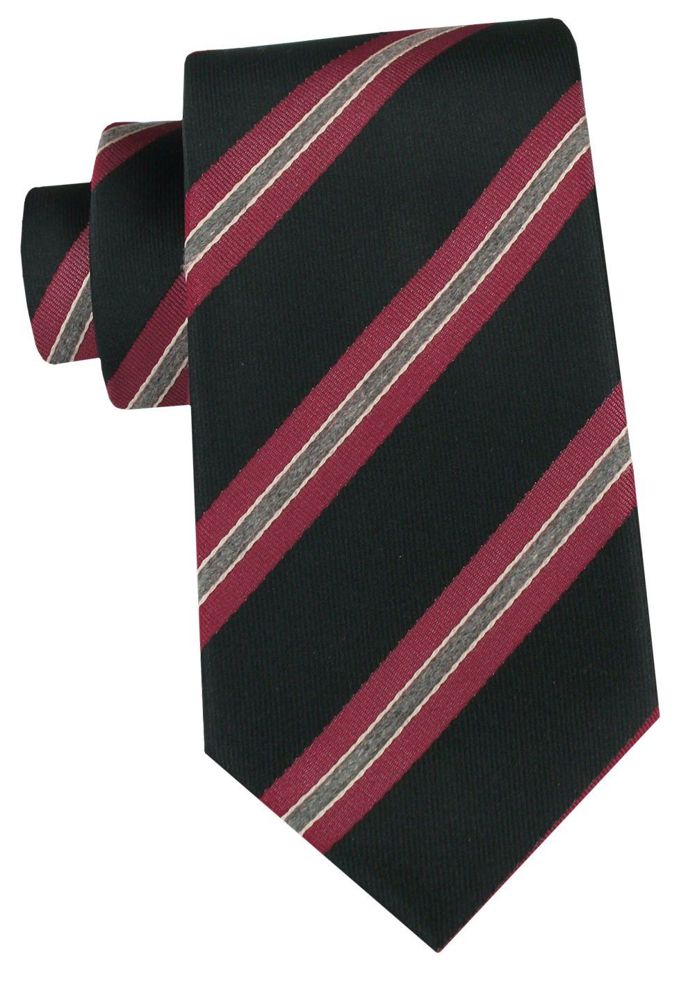 Klasyczny Krawat Klubowy - Alties - Czarny w Prążek