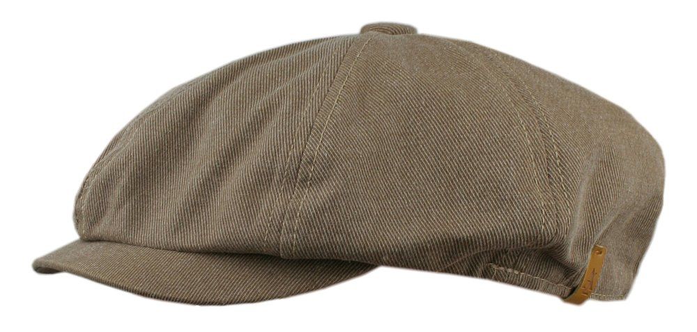 Wiosenno-Letni, Lekki Kaszkiet Męski - Alties - Ciemny Beż