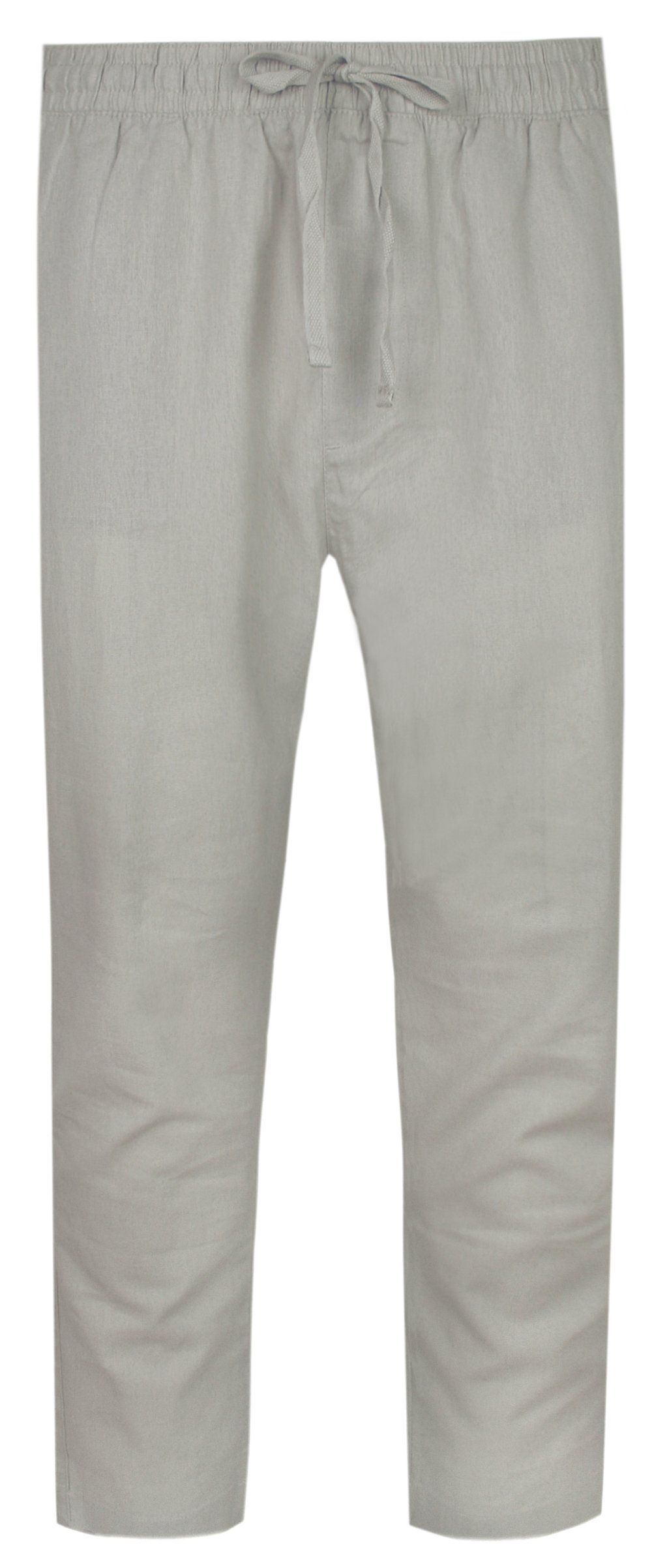 Lniane Spodnie Idealne na Lato - Brave Soul - Brudny Beż