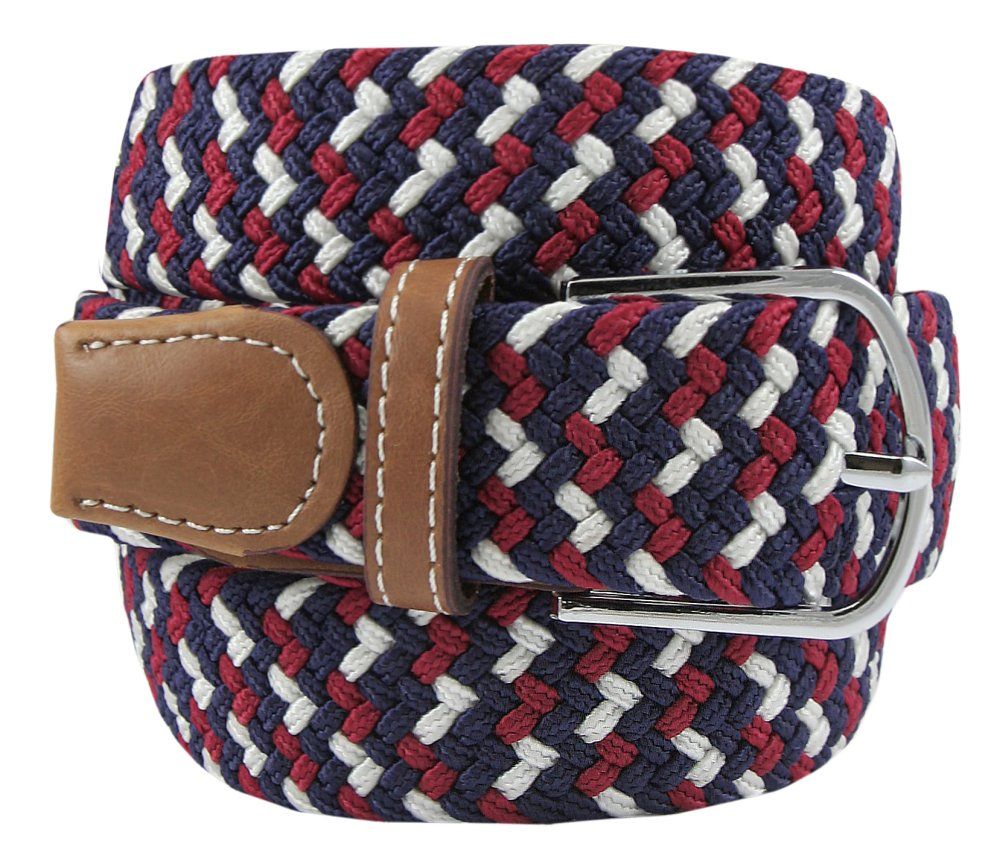 Pasek Elastyczny, Parciany, Pleciony, do Spodni, Casualowy - ALTIES - Różnokolorowy