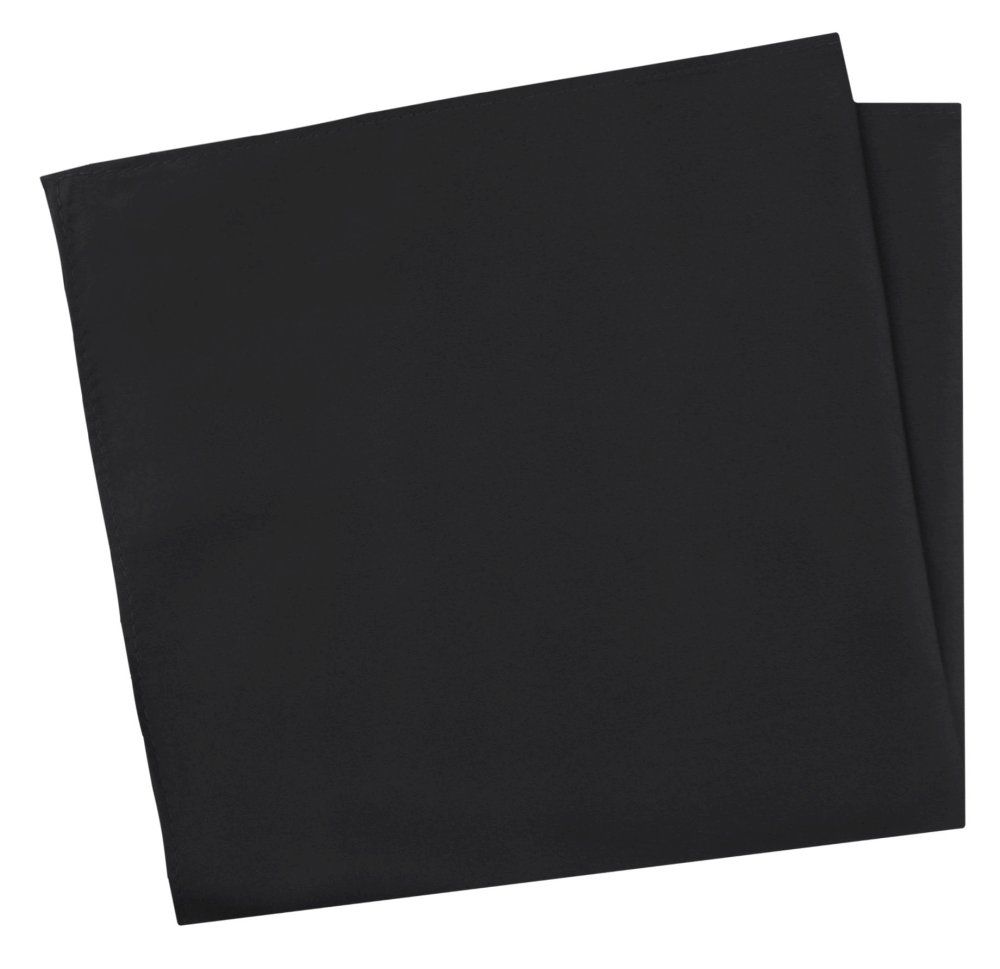 Elegancka, Jednokolorowa Poszetka - Chattier - Czarna