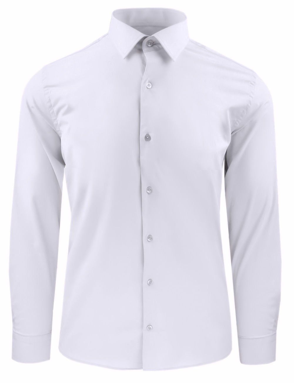 Koszula Męska, Elegancka o Regularnym Kroju - Victorio - Biała