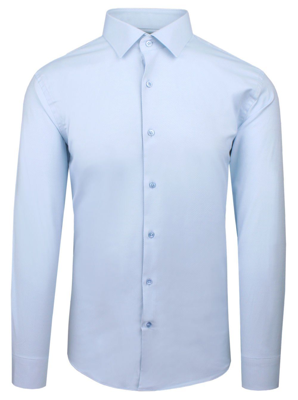 Elegancka Koszula Męska - Victorio - Błękitna