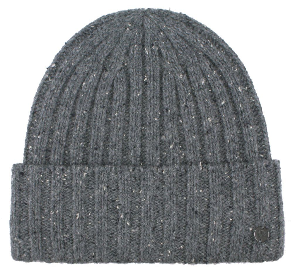 Ciepła, Wełnina Czapka (Beanie) - V. Fraas - Popiel, Melanż