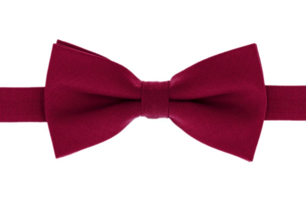 Wełniana Mucha Męska - His Story - Głęboka Czerwień