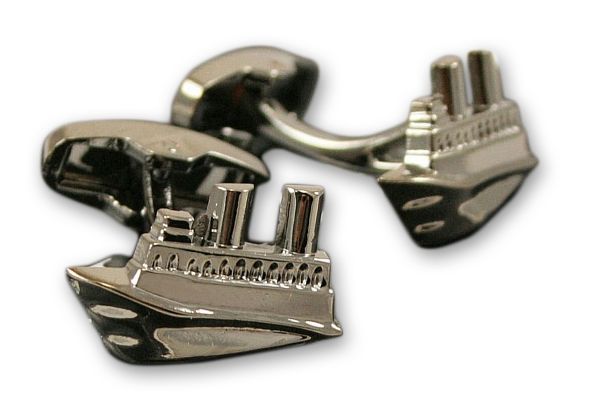 Eleganckie, Męskie Spinki do Mankietów - ALTIES - Statki, Dla Marynarzy