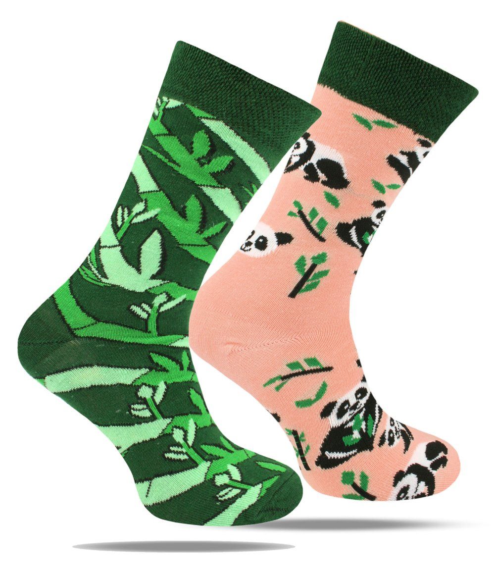 Skarpetki Bawełniane - Tematyczne - Panda i Pędy Bambusa