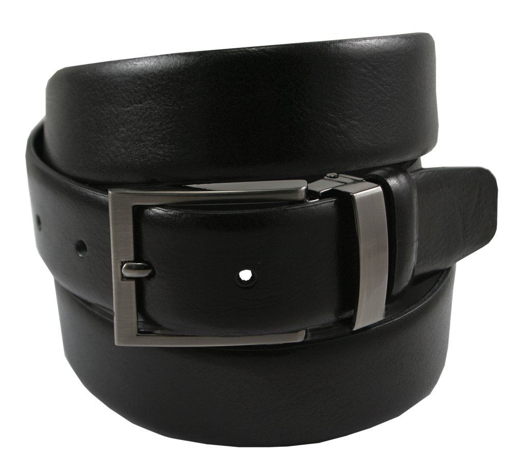 Klasyczny Pasek Męski, Skórzany - Victorio - Czarny