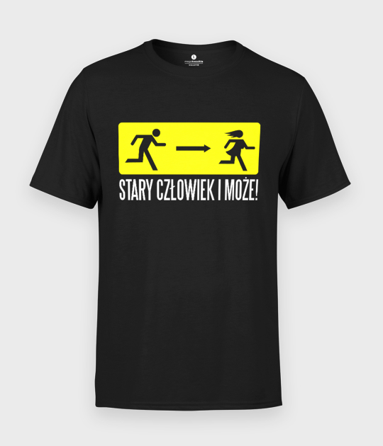 Koszulka męska Stary człowiek i może