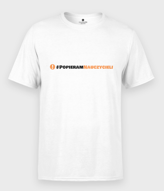 Koszulka męska Popieram Strajk Nauczycieli