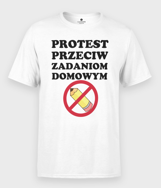 Koszulka męska Protest Przeciwko Zadaniom Domowym