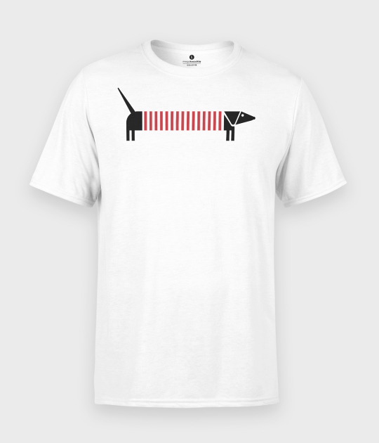 Koszulka męska Jamnik pasiasty man