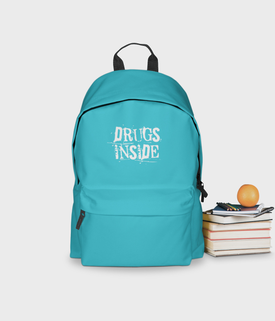 Plecak szkolny Drugs inside - plecak niebieski