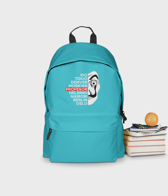 Plecak szkolny La casa de papel - plecak niebieski