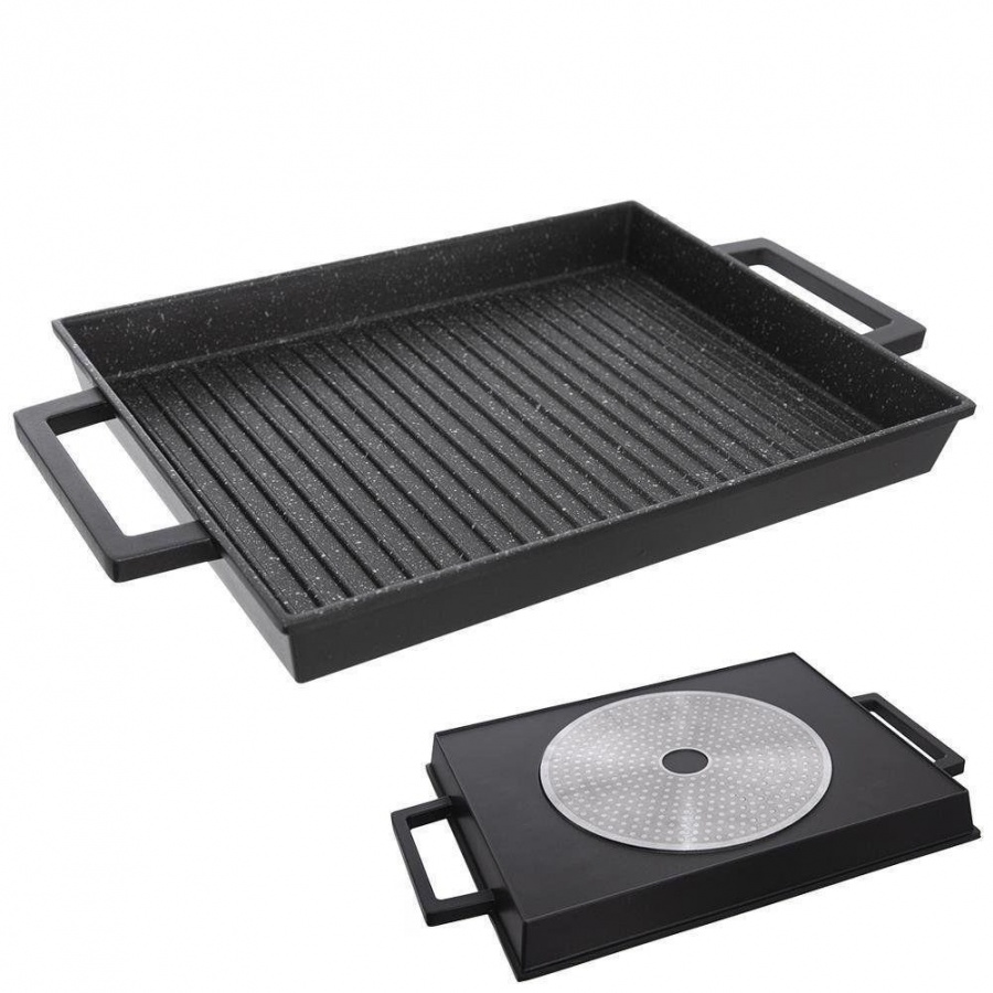 Płyta grillowa, patelnia granitowa, GRANDE, grill