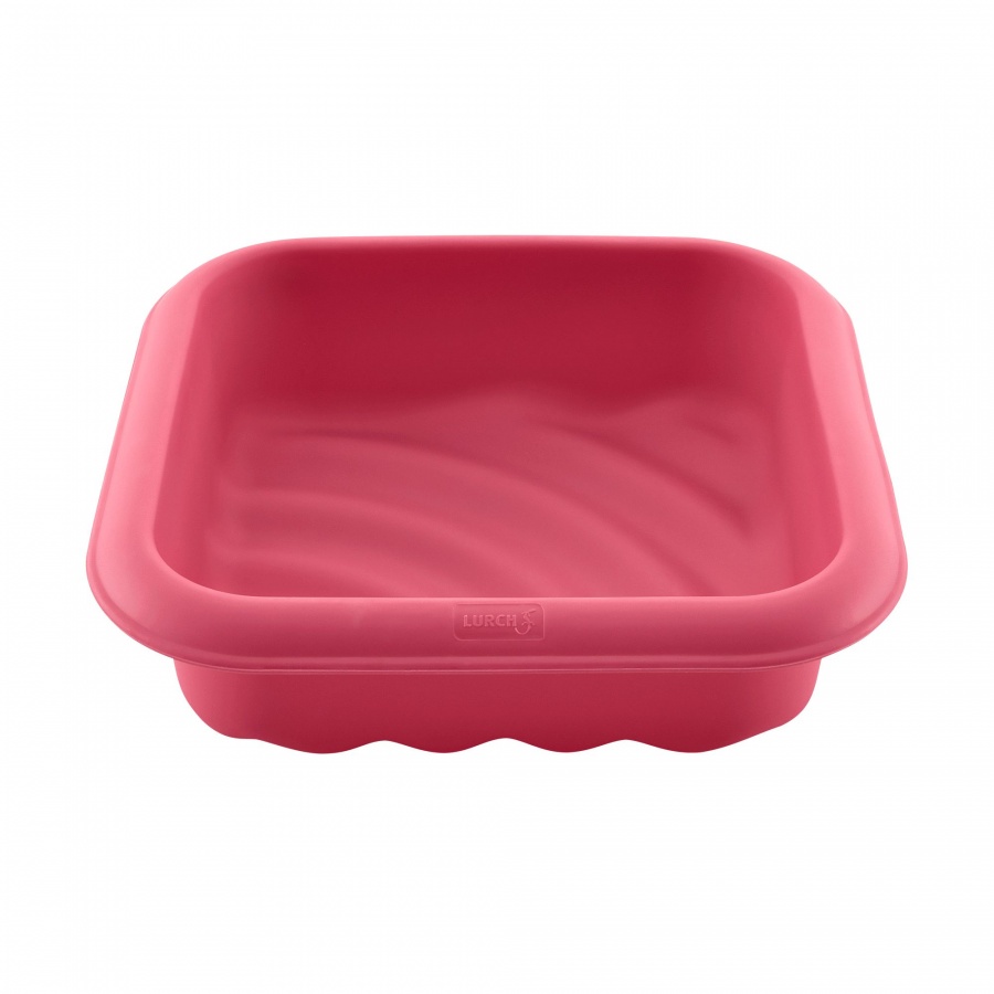 Forma kwadratowa silikonowa 17x17cm Lurch różowa