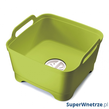 Miska z odpływem Joseph Joseph Wash&Drain zielona