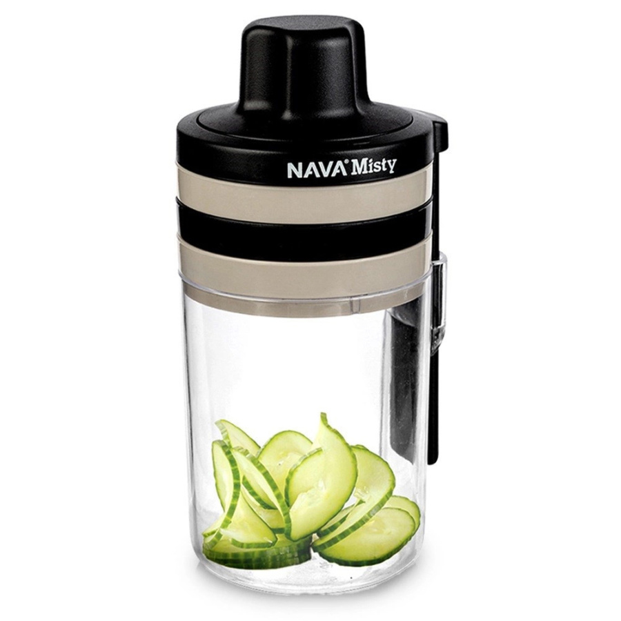 Szatkownica do warzyw i owoców z pojemnikiem spiralna 3w1 misty 20 cm