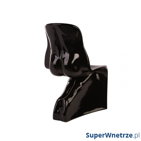 Krzesło King Home Her czarny połysk