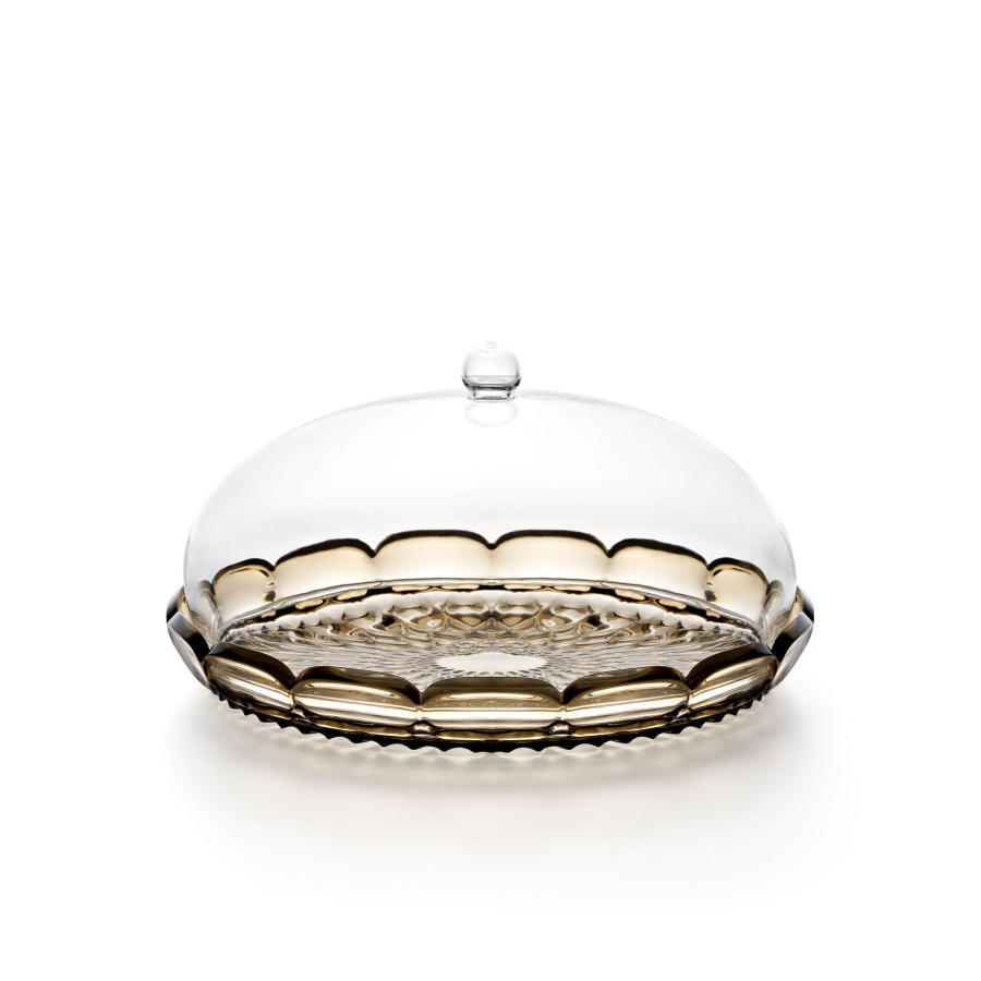 Mała, okrągła patera - podpalana