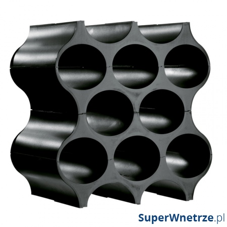 Stojak na butelki Koziol Set-up czarny