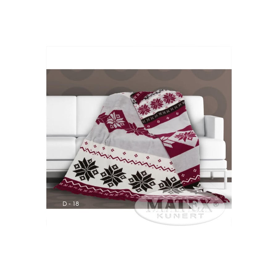 Koc baw. MORENO, z frędzlami, roz. 150x200