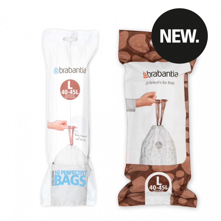 Worki na śmieci rozmiar L 40-45L 20szt 138607