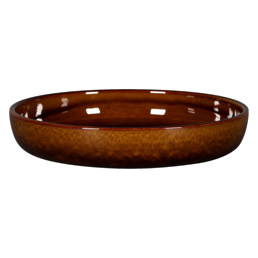 Stone talerz głęboki 24 cm bursztynowy