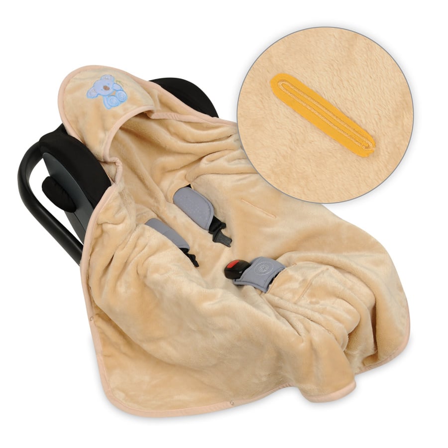 Kocyk z mikrofazy z kapturkiem KOALA 95x95