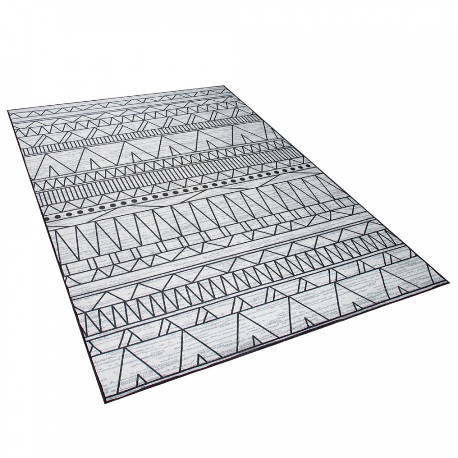 Dywan 140 x 200 cm czarno-szary KEBAN