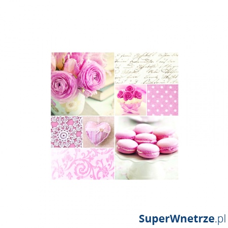 Serwetki deserowe 20 szt. Nuova R2S Napkins makaroniki