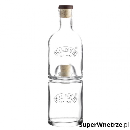 Zestaw 2 butelek do stokowania 30x10x10cm Kilner przezroczysty