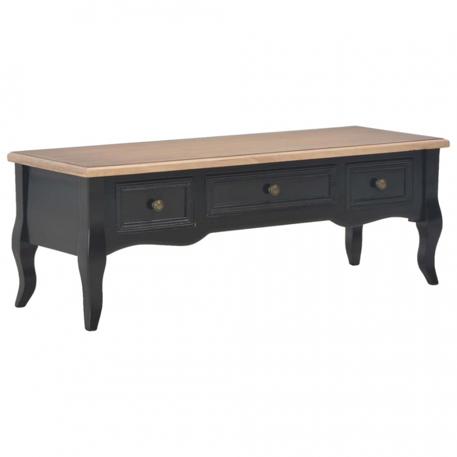 Szafka pod TV, czarna, 100 x 35 x 35 cm, drewniana