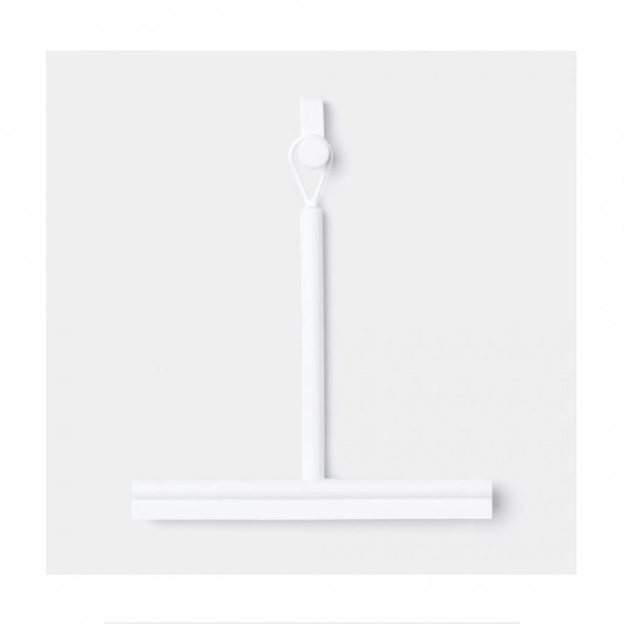 Ściągaczka do szyb z uchwytem biała