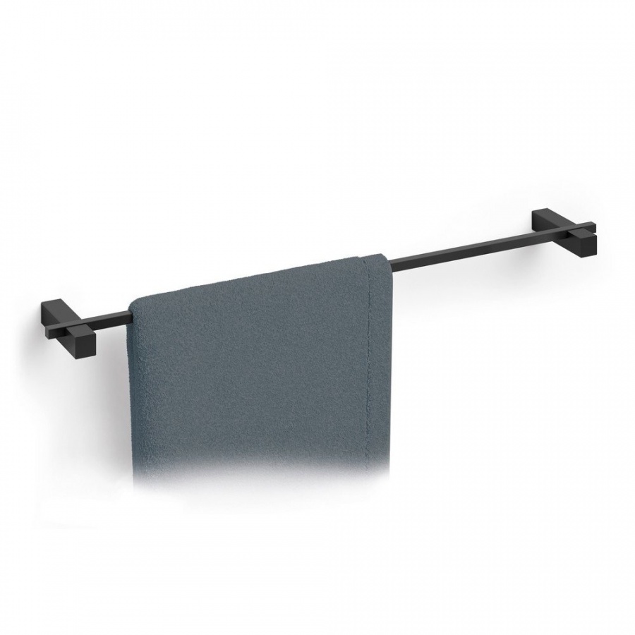 Reling łazienkowy Zack Carvo czarny 65 cm