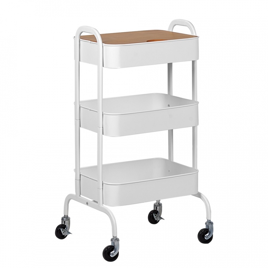 Wózek kuchenny biały LUCCA