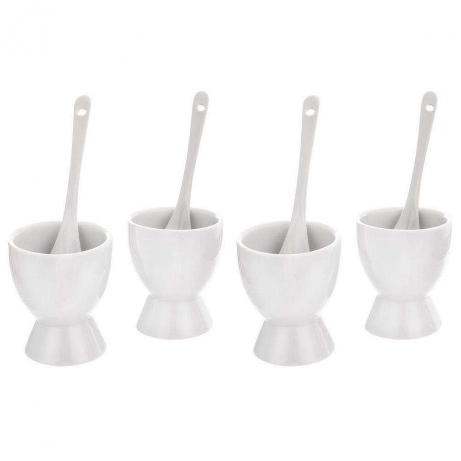 Podstawka na jajko, podstawki, 4 szt, + łyżeczki