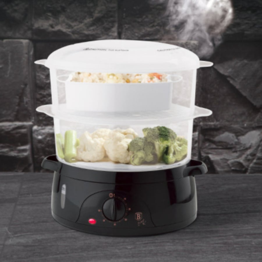 Parowar 800W 2 pojemniki 6L BerlingerHaus BH-9378