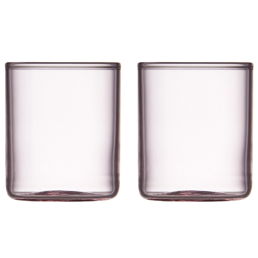 Kieliszki do wódki torino 55 ml 2 sztuki różowe 30202