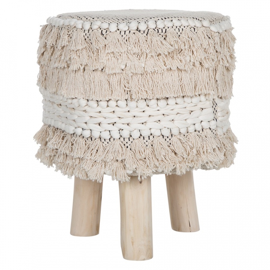 Stołek beżowy VILLUR