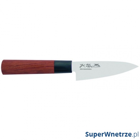 Nóż obierak 10 cm KAI Seki Magoroku Red srebrny/ciemna czerwień